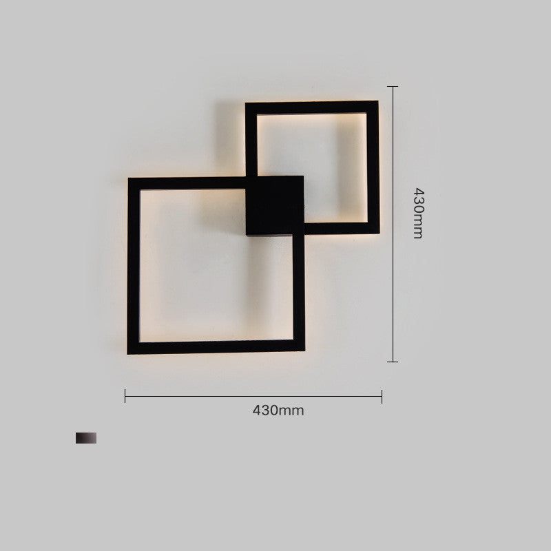 Modern Creative Geometric Square Aisle Wall Decoration LampsModern Creative Geometric Square Aisle Wall Decoration Lamps