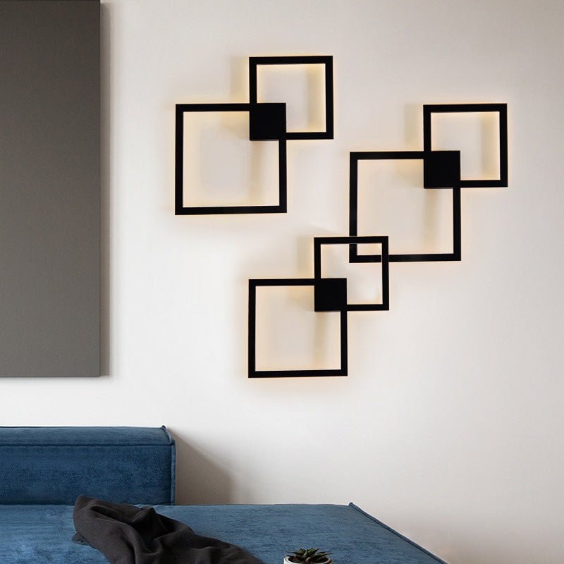 Modern Creative Geometric Square Aisle Wall Decoration LampsModern Creative Geometric Square Aisle Wall Decoration Lamps