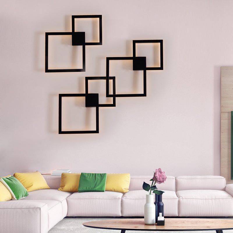 Modern Creative Geometric Square Aisle Wall Decoration LampsModern Creative Geometric Square Aisle Wall Decoration Lamps