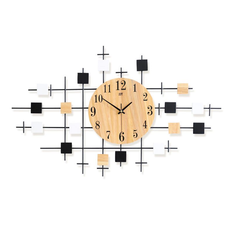 Home Minimalist Decorative Silent Solid Wood ClockHome Minimalist Decorative Silent Solid Wood Clock