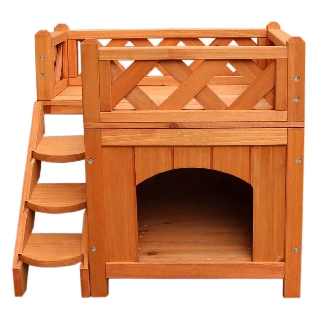 Wooden Cat Dog House Cat and Dog Room for Indoor Use Puppy Kitten Beds