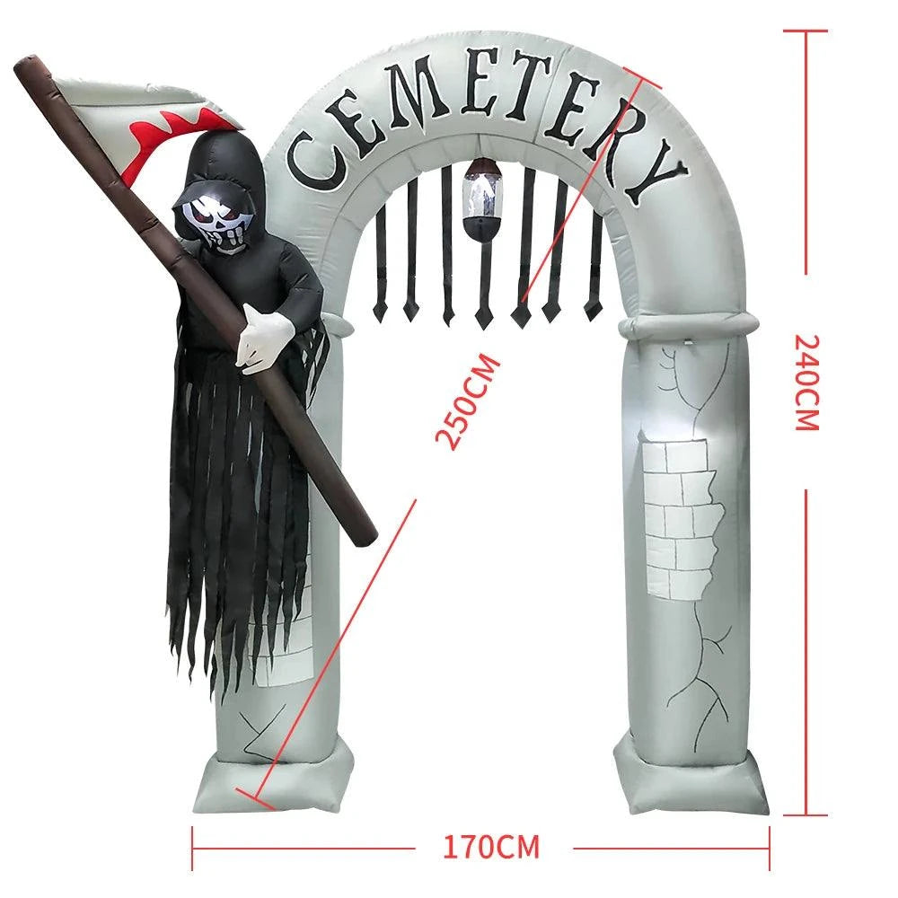 240cm 270cm Halloween Home Outdoor Decoration Cemetery Arch240cm 270cm Halloween Home Outdoor Decoration Cemetery Arch