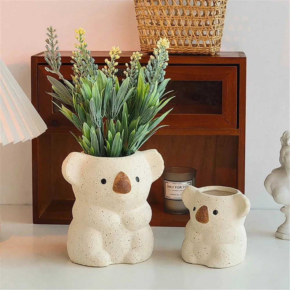 Plants Accessories Bonsai Accessories Flower Pot Cute Koala Ceramic SuPlants Accessories Bonsai Accessories Flower Pot Cute Koala Ceramic Succulent Planter Pots Garden Decoration Home Flowerpots