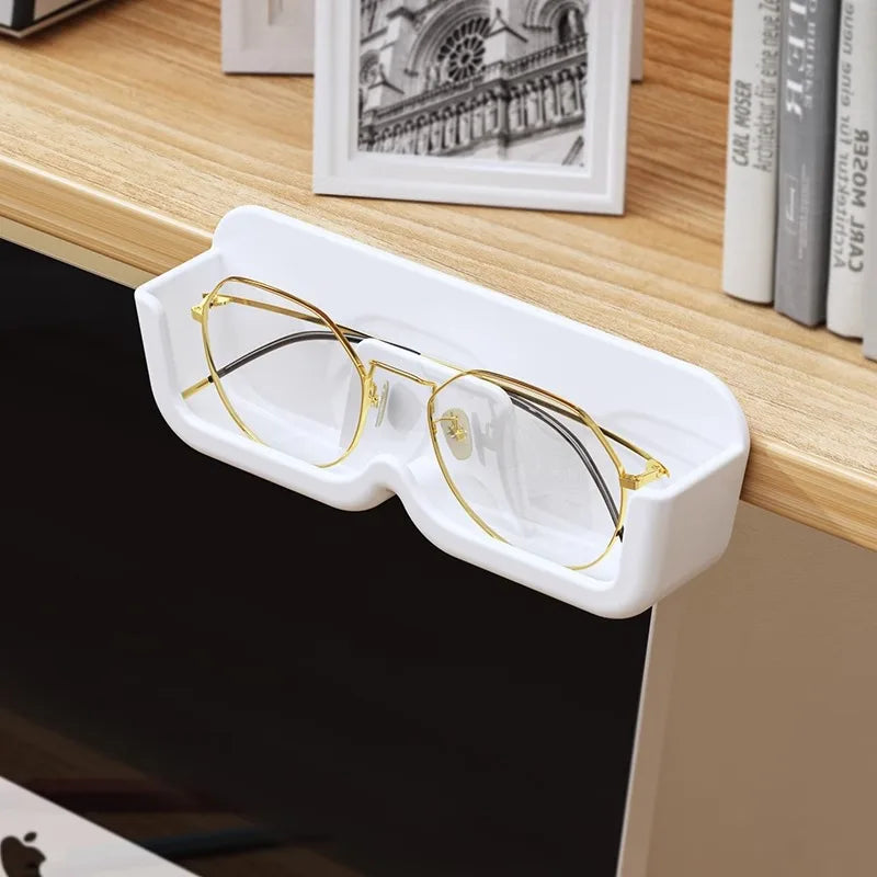 High End Glass Display Cabinet Glasses Storage Box Wall Mounted PerforHigh End Glass Display Cabinet Glasses Storage Box Wall Mounted Perforated Free Sunglasses Storage Rack Sunglass Home Tidying