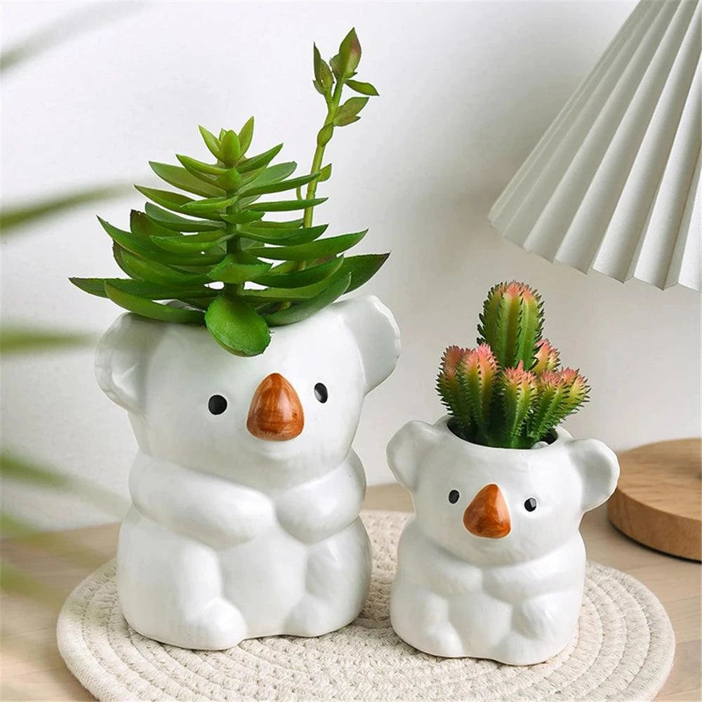 Plants Accessories Bonsai Accessories Flower Pot Cute Koala Ceramic SuPlants Accessories Bonsai Accessories Flower Pot Cute Koala Ceramic Succulent Planter Pots Garden Decoration Home Flowerpots