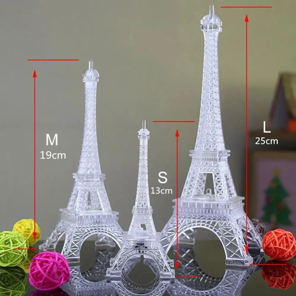 LED Color Changing Eiffel Tower Figurines Romantic Paris Eiffel Tower LED Color Changing Eiffel Tower Figurines Romantic Paris Eiffel Tower Night Light