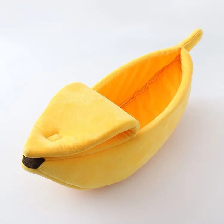 Banana Boat Shape Cat/Dog/Hamster Bed House Cute Cat/Dog/Hamster Mat BBanana Boat Shape Cat/Dog/Hamster Bed House Cute Cat/Dog/Hamster Mat Beds Warm Durable Portable Pet Basket Kennel Dog/Cat/Hamster Cushion Cat/Dog/Hamster Supplies Winter