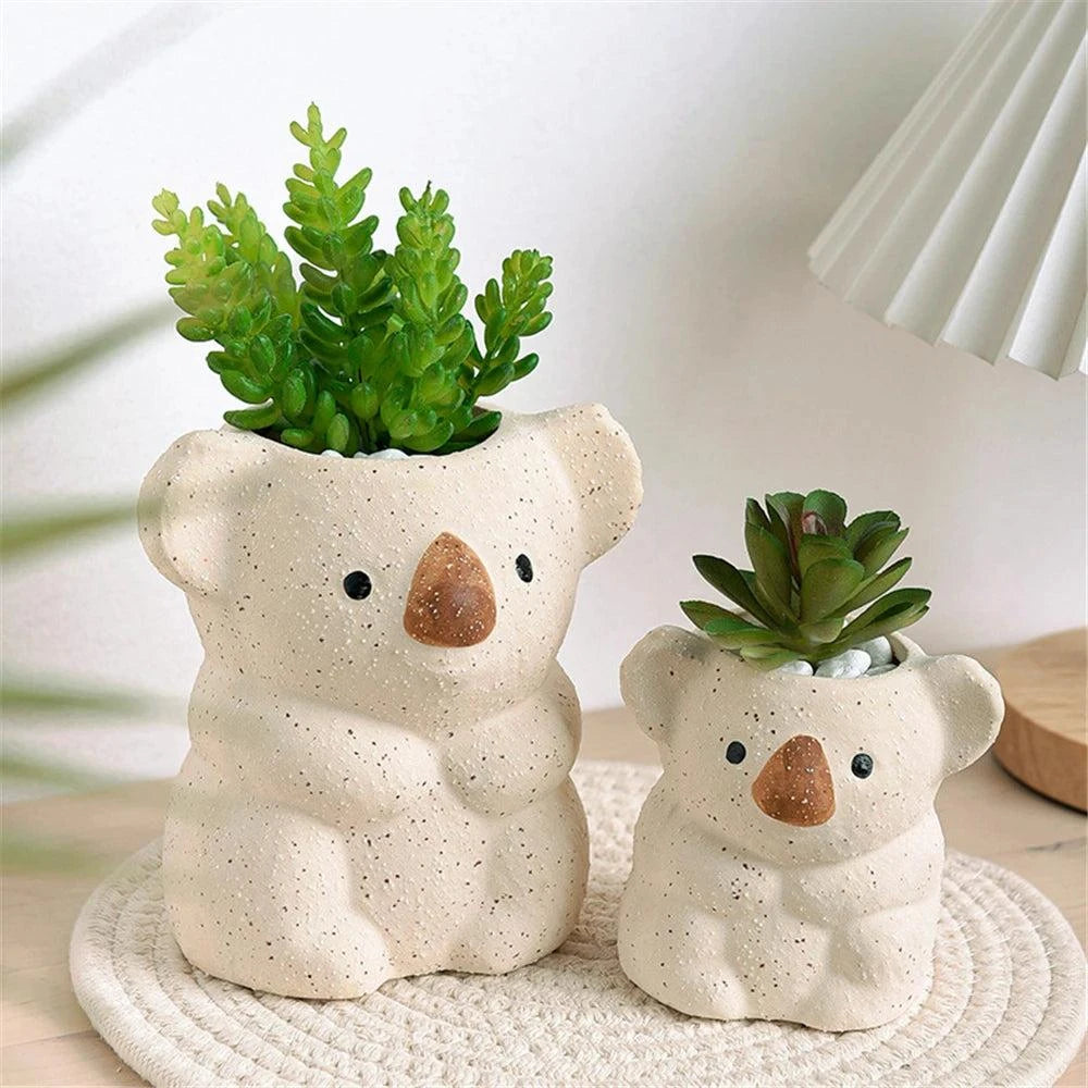 Plants Accessories Bonsai Accessories Flower Pot Cute Koala Ceramic SuPlants Accessories Bonsai Accessories Flower Pot Cute Koala Ceramic Succulent Planter Pots Garden Decoration Home Flowerpots