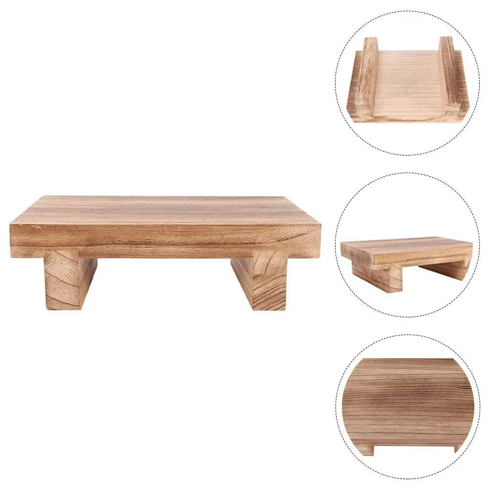 Bedside Step Stool Living Room Footstool Wooden Bench Stepping Toddler