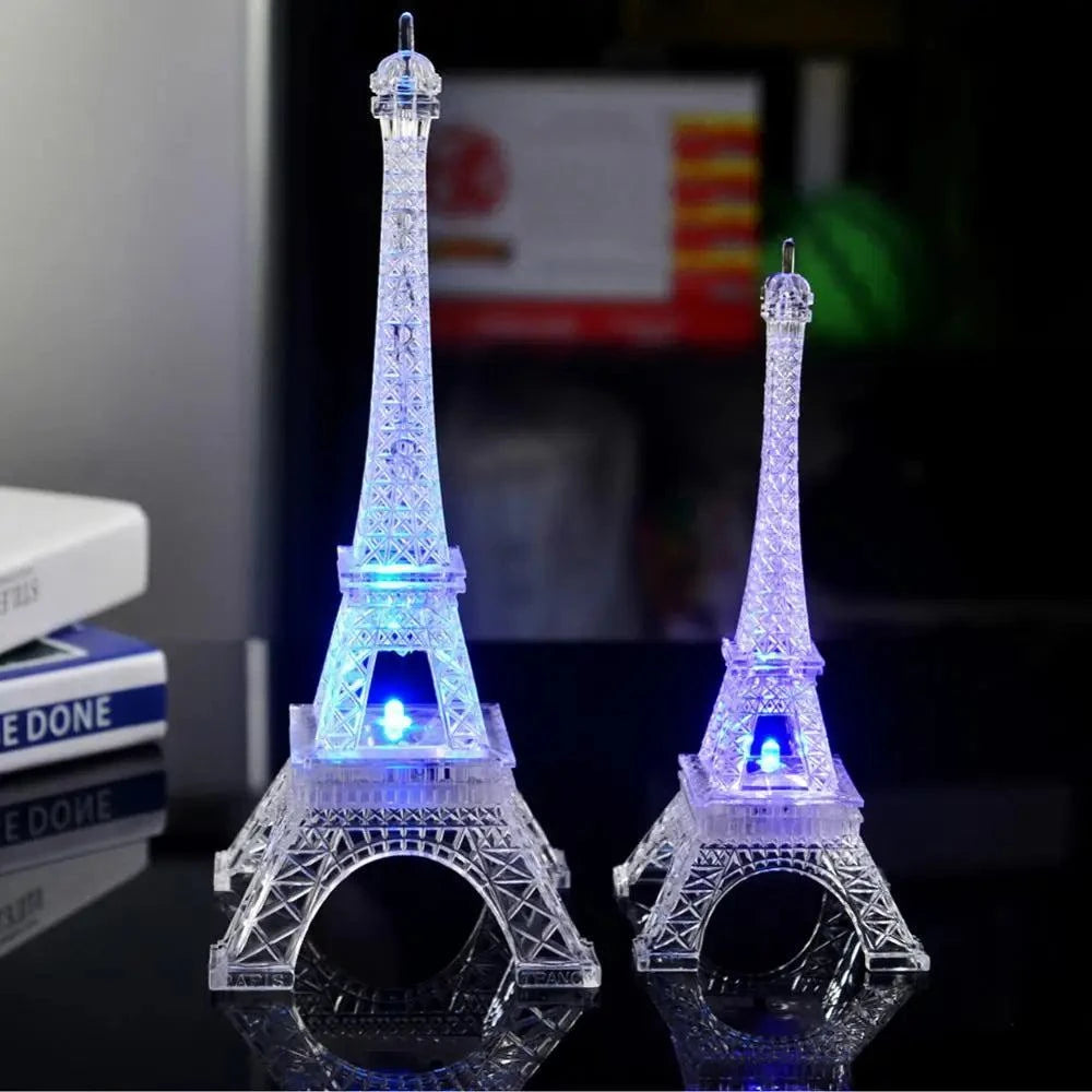 LED Color Changing Eiffel Tower Figurines Romantic Paris Eiffel Tower LED Color Changing Eiffel Tower Figurines Romantic Paris Eiffel Tower Night Light