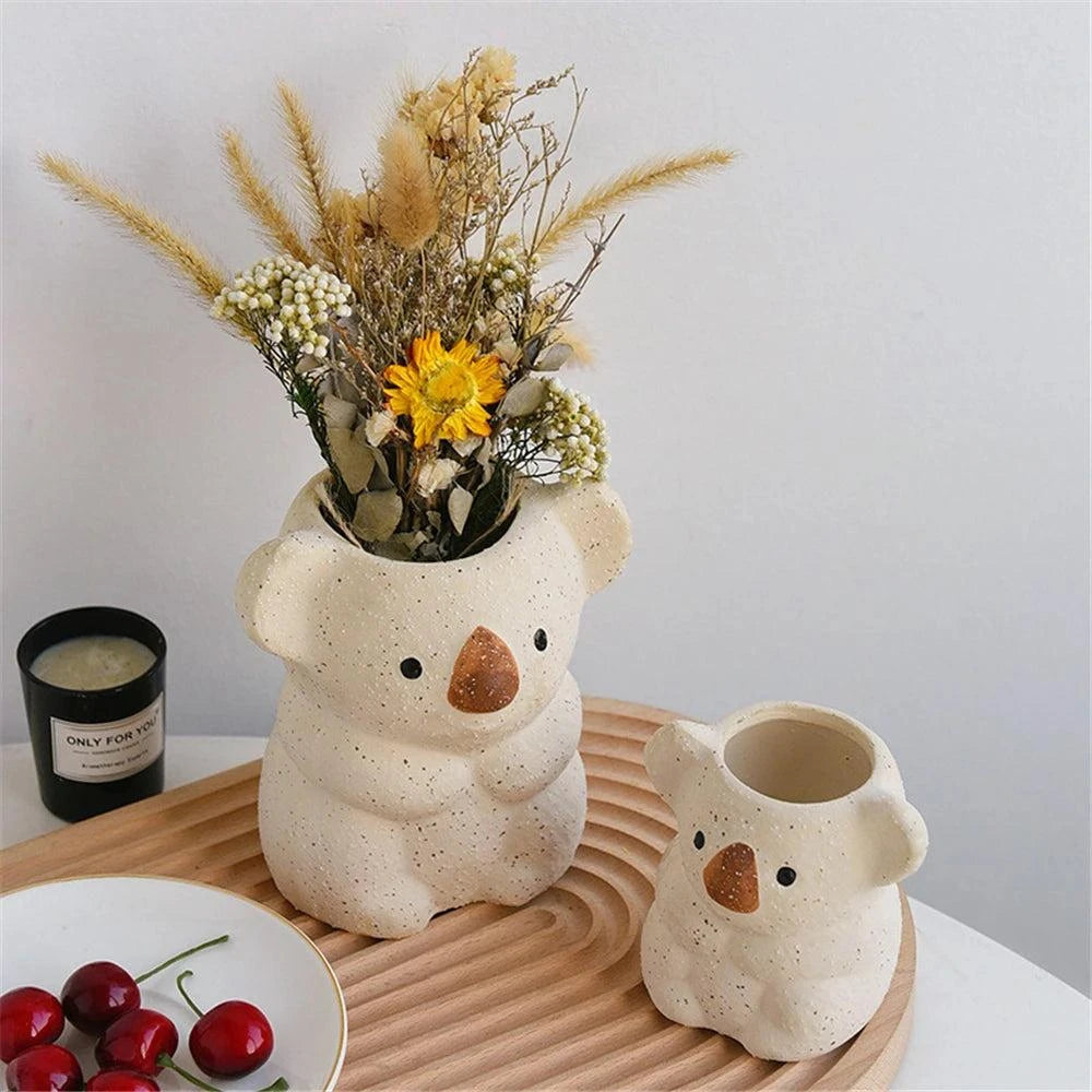 Plants Accessories Bonsai Accessories Flower Pot Cute Koala Ceramic SuPlants Accessories Bonsai Accessories Flower Pot Cute Koala Ceramic Succulent Planter Pots Garden Decoration Home Flowerpots