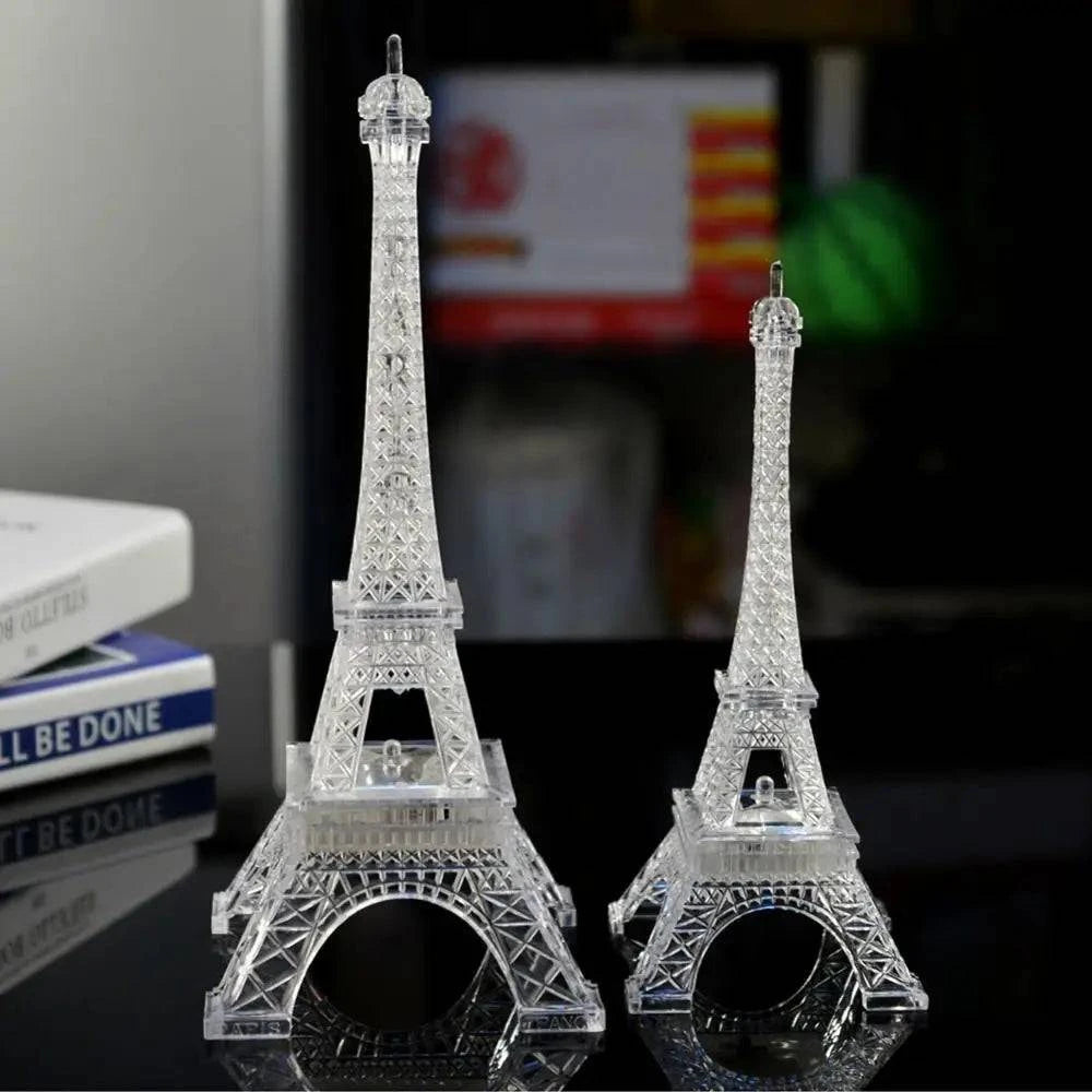 LED Color Changing Eiffel Tower Figurines Romantic Paris Eiffel Tower LED Color Changing Eiffel Tower Figurines Romantic Paris Eiffel Tower Night Light